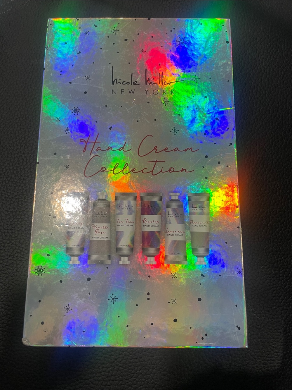 Nicole Miller Holographic Hand Cream Gift Set - Iridescent Rainbow